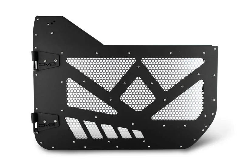 DV8 18-22 Jeep 4 Door JL/JT Aluminum Half Doors with Perforated Mesh Front - Additional View 5