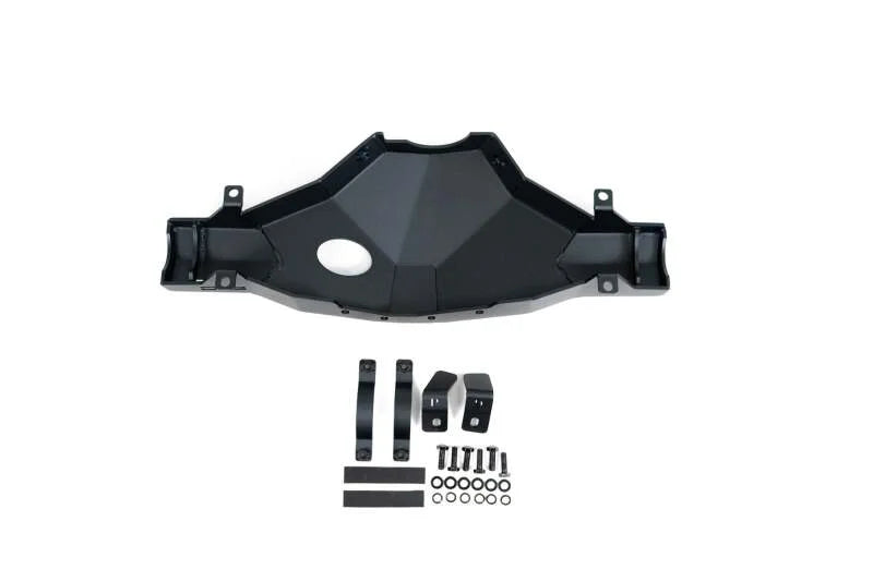 DV8 18-25 Jeep Wrangler/Gladiator Rubicon (JL/JLU/JT) Rear Differential Skid Plate - Side View