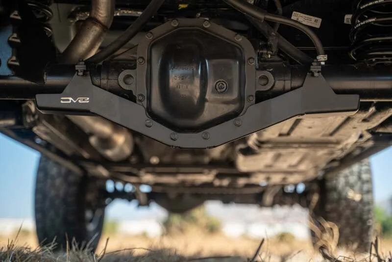DV8 18-25 Jeep Wrangler/Gladiator Rubicon (JL/JLU/JT) Rear Differential Skid Plate - Back View