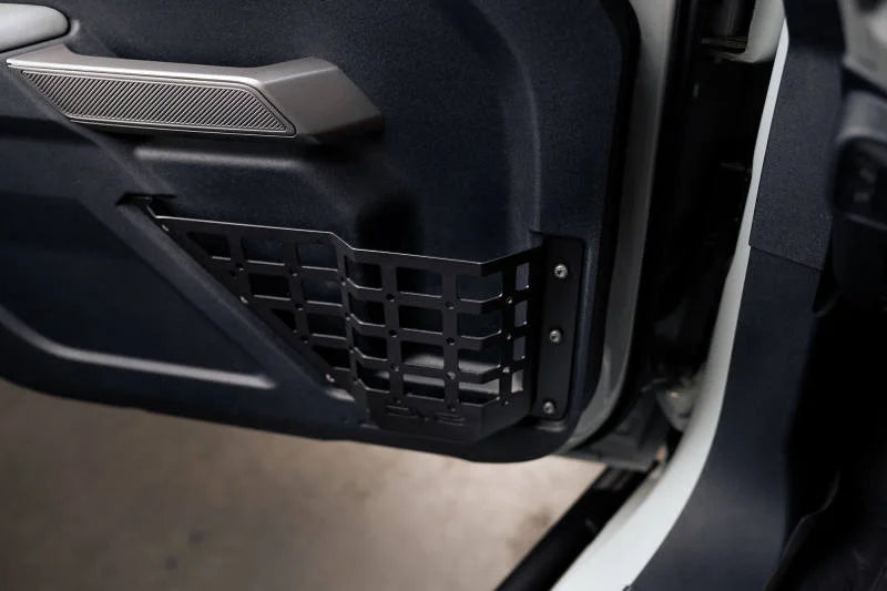 DV8 21-23 Ford Bronco Front Door Pocket Molle Panels - Back View