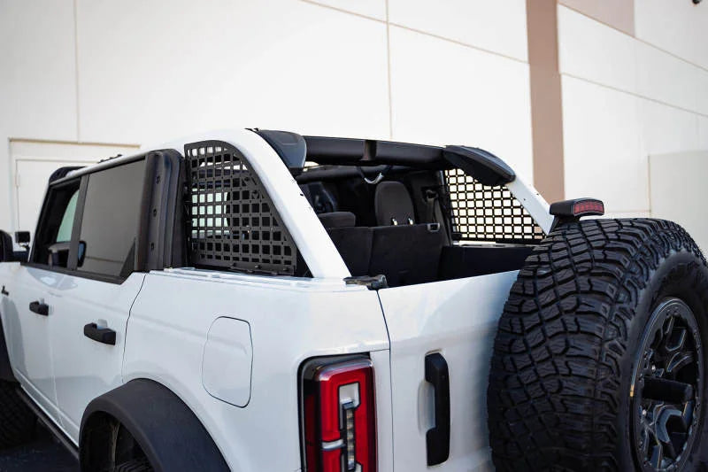DV8 21-23 Ford Bronco Rear Window Molle Panels - Back View
