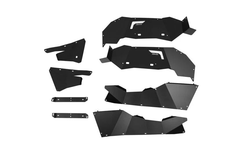 DV8 21-25 Ford Bronco Rear Aluminum Inner Fenders - Black - Additional View 17