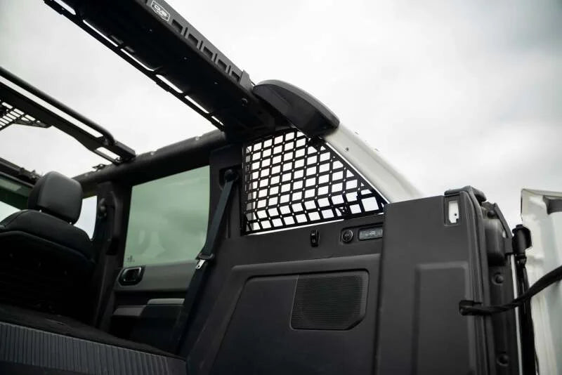 DV8 21+ Ford Bronco Pocketed Rear Window Molle Panels (Soft Top/2-Door Models) - Side View