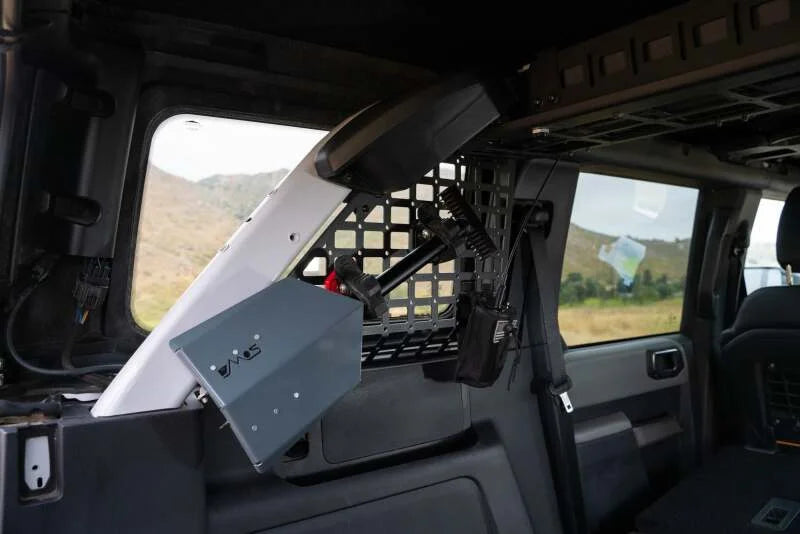 DV8 21+ Ford Bronco Pocketed Rear Window Molle Panels (Soft Top/2-Door Models) - Installation View