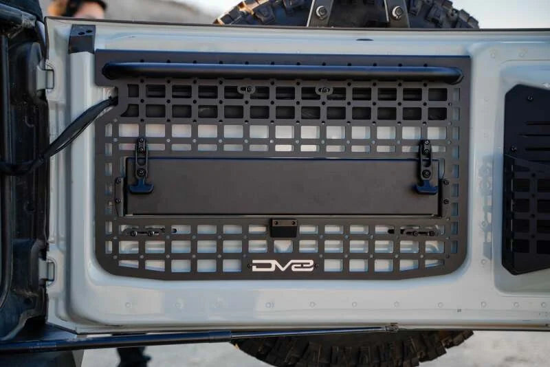 DV8 21+ Ford Bronco Tailgate Molle Panels - Side View