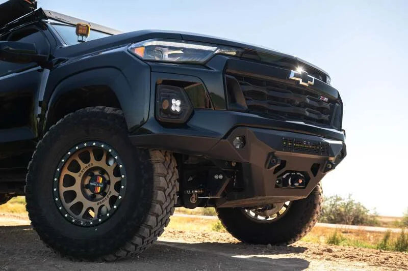 DV8 23-24 Chevy Colorado Spec Series Front Bumper - Installation View
