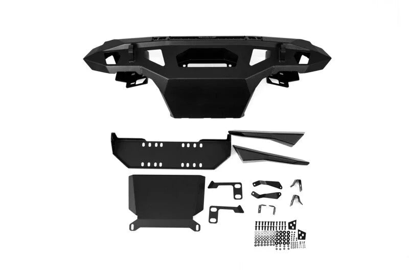 DV8 24-25 Toyota Tacoma Spec Series Front Winch Bumper - Micro-Texture Black - Additional View 10