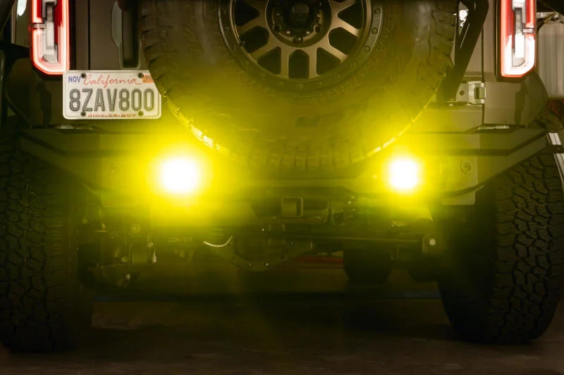 DV8 3-Inch Elite Series LED Amber Flush Mount Pod Light - Installation View