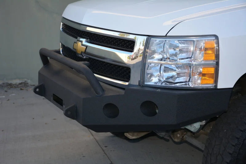 DV8 Offroad 07-13 Chevrolet Silverado 1500 Front Bumper - Black Powdercoat - Additional View 5
