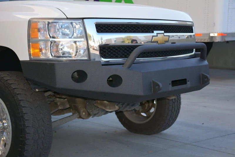 DV8 Offroad 07-13 Chevrolet Silverado 1500 Front Bumper - Black Powdercoat - Additional View 6