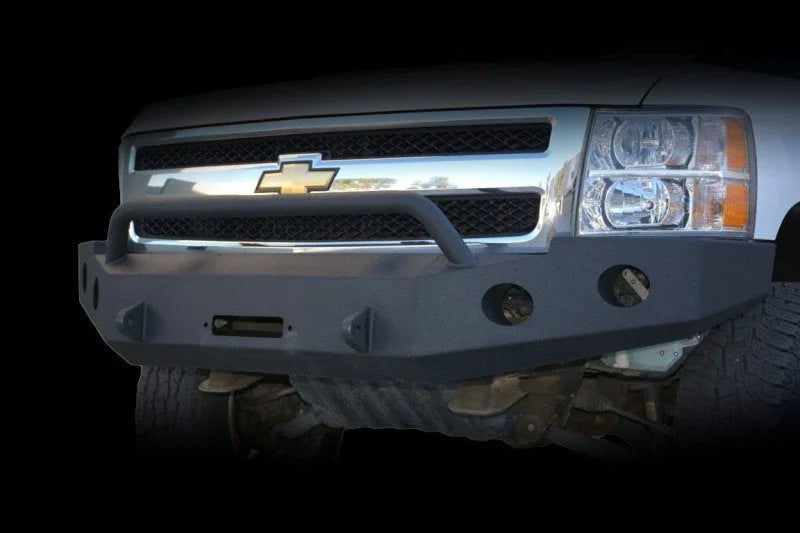 DV8 Offroad 07-13 Chevrolet Silverado 1500 Front Bumper - Black Powdercoat - Additional View 8