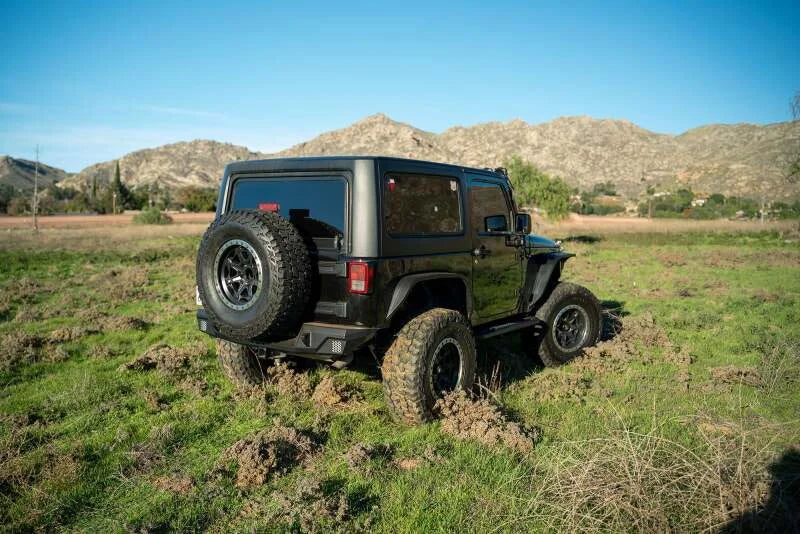 DV8 Offroad 07-18 Jeep Warngler JK Mid-Width Rear Bumper - Main Product View