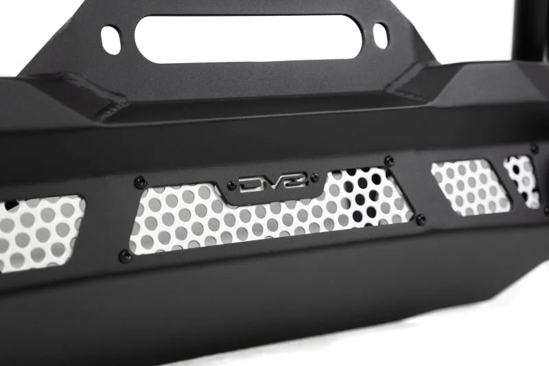 DV8 Offroad 07-18 Jeep Wrangler JK / 18-23 Wrangler JL / 20-23 Gladiator JT MTO Series Front Bumper - Side View