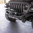Load image into Gallery viewer, DV8 Offroad 07-18 Jeep Wrangler JK / 18-23 Wrangler JL / 20-23 Gladiator JT MTO Series Front Bumper - Back View