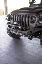 Load image into Gallery viewer, DV8 Offroad 07-18 Jeep Wrangler JK / 18-23 Wrangler JL / 20-23 Gladiator JT MTO Series Front Bumper - Back View