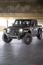 Load image into Gallery viewer, DV8 Offroad 07-18 Jeep Wrangler JK / 18-23 Wrangler JL / 20-23 Gladiator JT MTO Series Front Bumper - Installation View