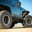 Load image into Gallery viewer, DV8 Offroad 07-18 Jeep Wrangler JK 2 Door Body/Pinch Weld Mounted Side Steps - Side View
