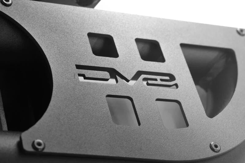 DV8 Offroad 07-18 Jeep Wrangler JK 2 Door Body/Pinch Weld Mounted Side Steps - Installation View