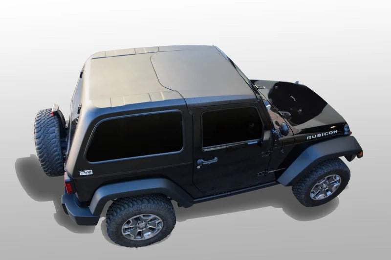 DV8 Offroad 07-18 Jeep Wrangler JK 2 Piece Fast Back Hard Top 2 Door (Dropship Only) - Side View