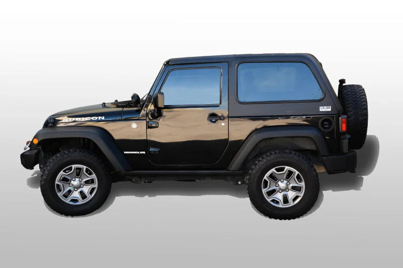 DV8 Offroad 07-18 Jeep Wrangler JK 2 Piece Fast Back Hard Top 2 Door (Dropship Only) - Back View
