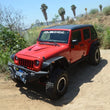Load image into Gallery viewer, DV8 Offroad 07-18 Jeep Wrangler JK 2 Piece Fast Back Hard Top 4 Door - Black (DS Only) - Back View