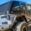 Load image into Gallery viewer, DV8 Offroad 07-18 Jeep Wrangler JK 2 Piece Fast Back Hard Top 4 Door - Black (DS Only) - Installation View