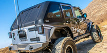 Load image into Gallery viewer, DV8 Offroad 07-18 Jeep Wrangler JK 2 Piece Fast Back Hard Top 4 Door - Black (DS Only) - Installation View