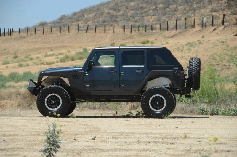 DV8 Offroad 07-18 Jeep Wrangler JK 2 Piece Fast Back Hard Top 4 Door - Black (DS Only) - Additional View 6