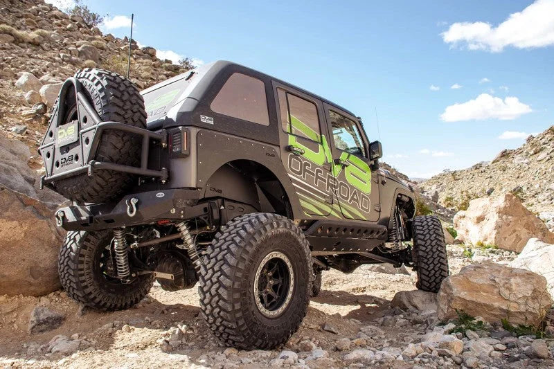 DV8 Offroad 07-18 Jeep Wrangler JK 2 Piece Fast Back Hard Top 4 Door - Black (DS Only) - Additional View 7