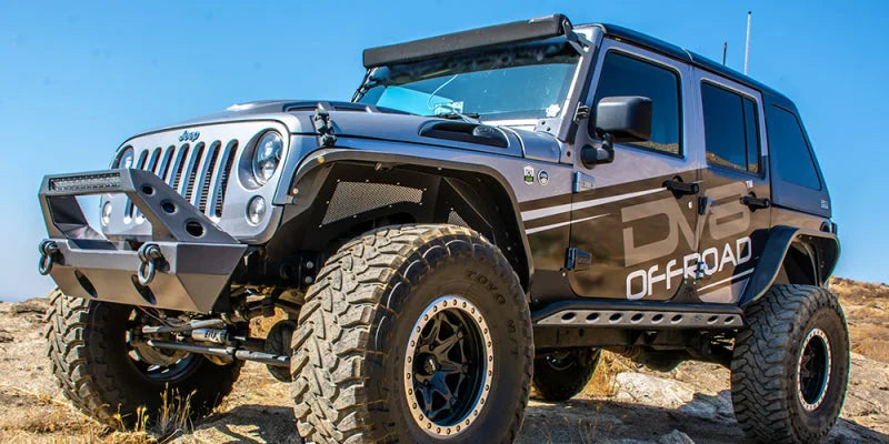 DV8 Offroad 07-18 Jeep Wrangler JK 2 Piece Fast Back Hard Top 4 Door - Black (DS Only) - Additional View 14