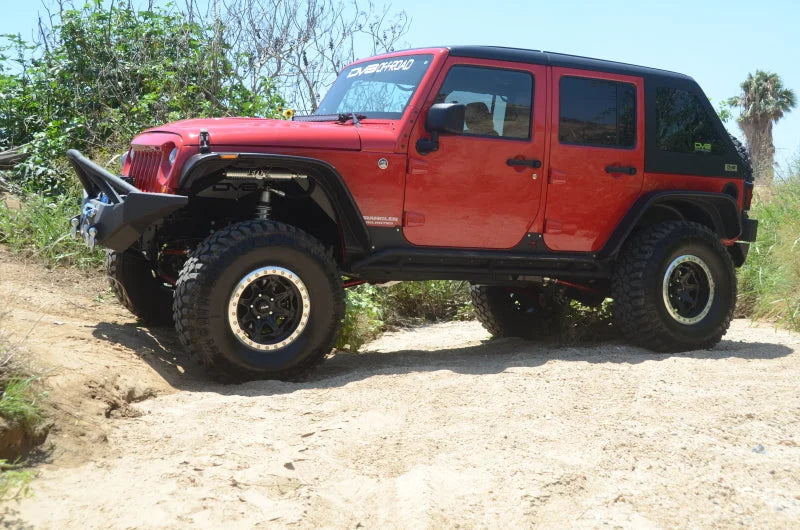DV8 Offroad 07-18 Jeep Wrangler JK 2 Piece Fast Back Hard Top 4 Door - Black (DS Only) - Additional View 16