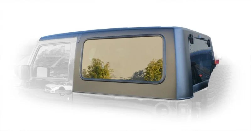 DV8 Offroad 07-18 Jeep Wrangler JK 2 Piece Square Back Hard Top (2 Door) - Side View