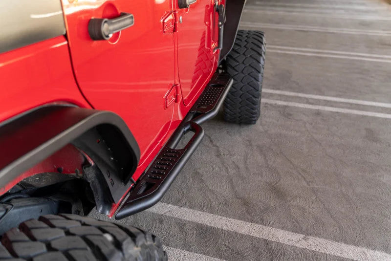 DV8 Offroad 07-18 Jeep Wrangler JK (4 Door Only) OE Plus Side Steps - Additional View 5