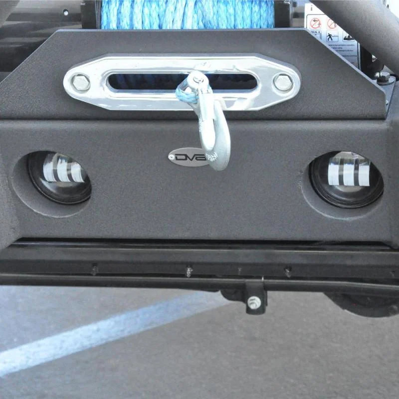 DV8 Offroad 07-18 Jeep Wrangler JK 4in 30W LED Replacement Fog Lights - Back View