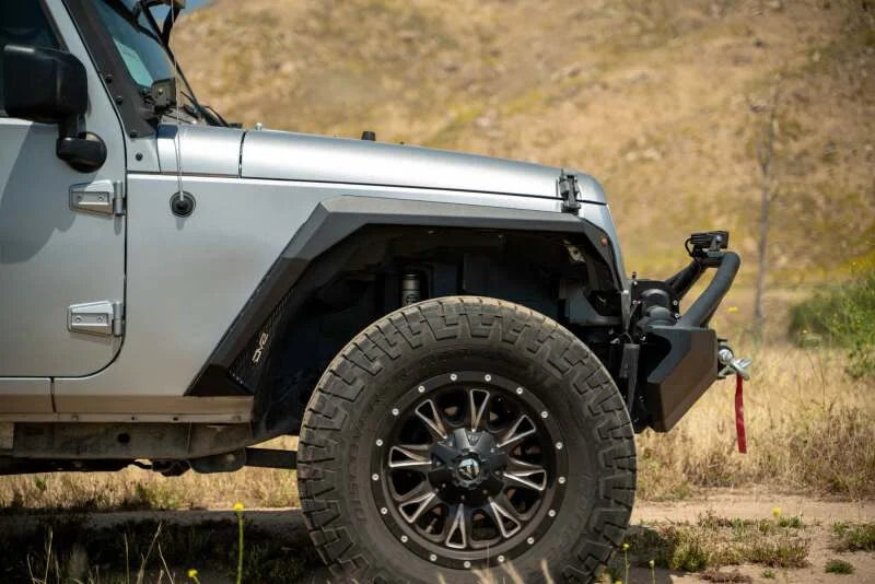 DV8 Offroad 07-18 Jeep Wrangler JK Armor Fender Flares - Back View