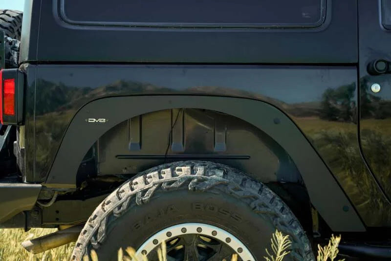 DV8 Offroad 07-18 Jeep Wrangler JK Fender Flare Deletes - Side View