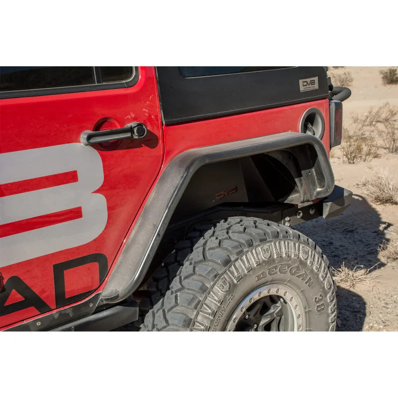 DV8 Offroad 07-18 Jeep Wrangler JK Front & Rear Flat Tube Fenders - Additional View 5