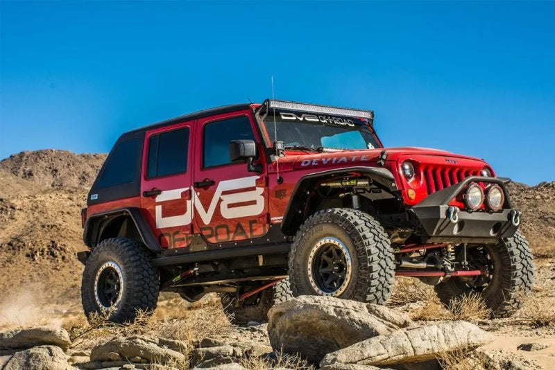DV8 Offroad 07-18 Jeep Wrangler JK Front & Rear Flat Tube Fenders - Additional View 8