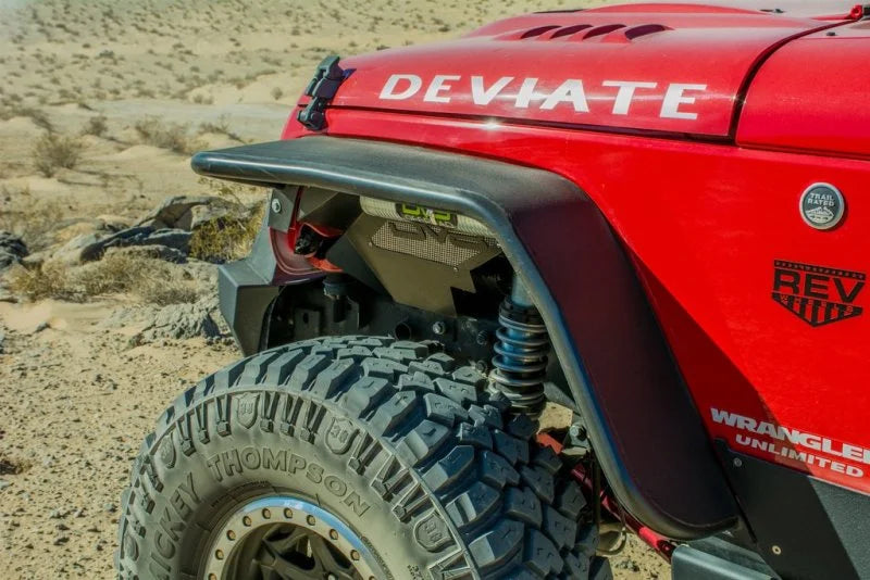 DV8 Offroad 07-18 Jeep Wrangler JK Front & Rear Flat Tube Fenders - Additional View 12
