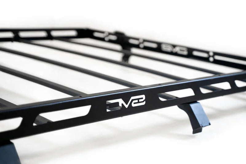 DV8 Offroad 07-18 Jeep Wrangler JK Full-Length Roof Rack - Installation View