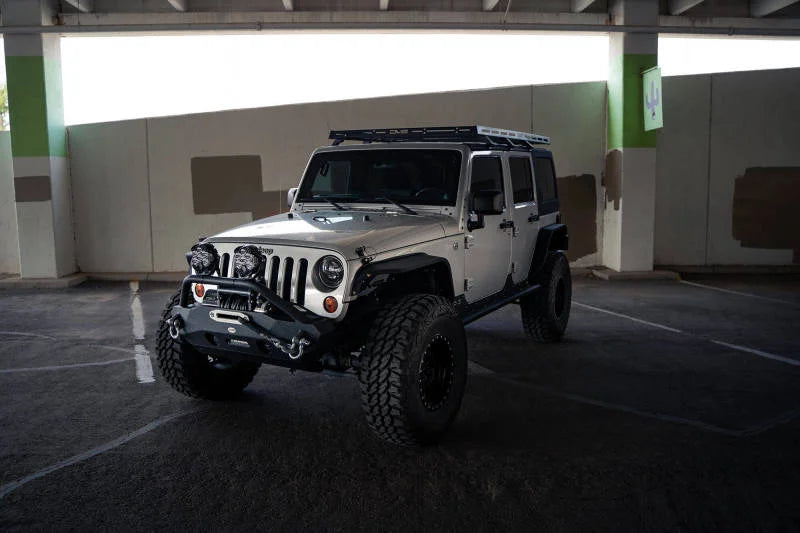 DV8 Offroad 07-18 Jeep Wrangler JK Full-Length Roof Rack - Additional View 5