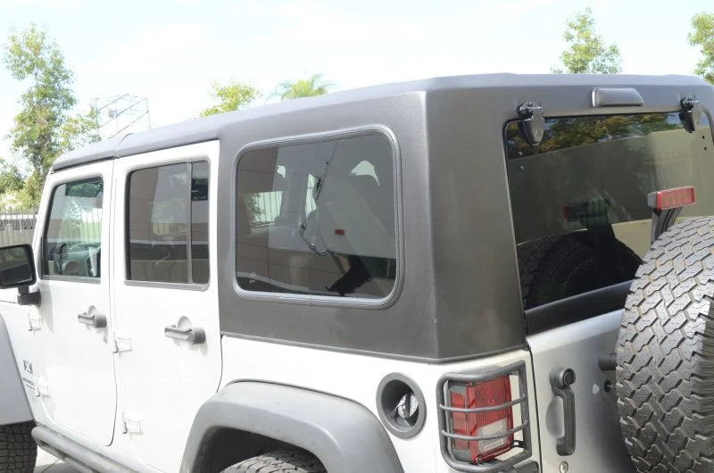 DV8 Offroad 07-18 Jeep Wrangler JK Hard Top Square Back - 4 Door - Back View