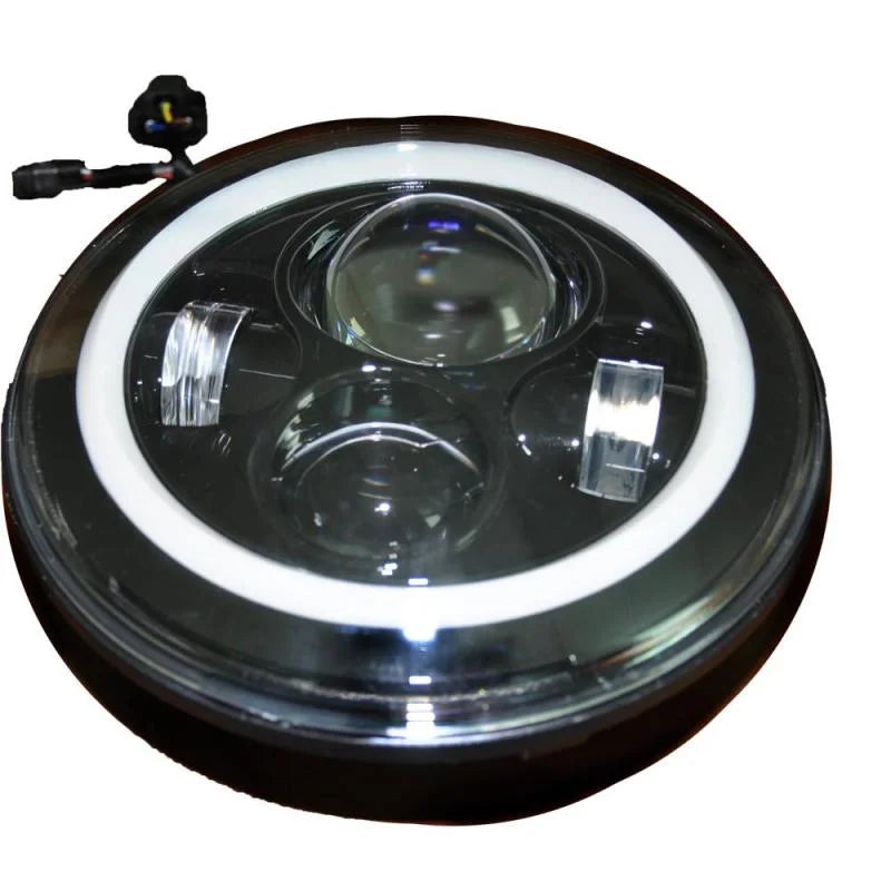 DV8 Offroad 07-18 Jeep Wrangler JK LED Projector Headlights - Installation View