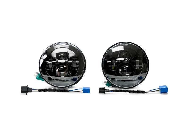 DV8 Offroad 07-18 Jeep Wrangler JK LED Projector Headlights - Additional View 9