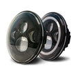 Load image into Gallery viewer, DV8 Offroad 07-18 Jeep Wrangler JK LED Projector Headlights w/ Angel Eyes - Side View