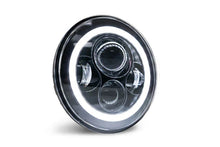 Load image into Gallery viewer, DV8 Offroad 07-18 Jeep Wrangler JK LED Projector Headlights w/ Angel Eyes - Back View
