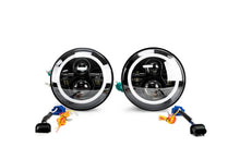 Load image into Gallery viewer, DV8 Offroad 07-18 Jeep Wrangler JK LED Projector Headlights w/ Angel Eyes - Additional View 6