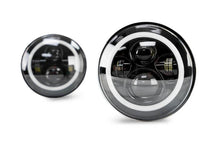 Load image into Gallery viewer, DV8 Offroad 07-18 Jeep Wrangler JK LED Projector Headlights w/ Angel Eyes - Additional View 8