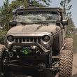 Load image into Gallery viewer, DV8 Offroad 07-18 Jeep Wrangler JK Metal Heat Dispersion Hood - Primer Black - Side View