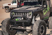 Load image into Gallery viewer, DV8 Offroad 07-18 Jeep Wrangler JK Metal Heat Dispersion Hood - Primer Black - Additional View 8